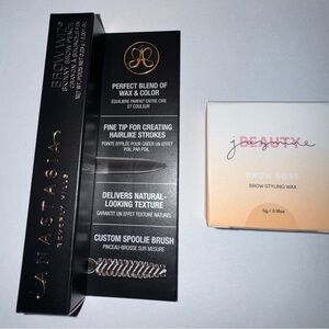 Anastasia Beverly Hills Brow Wiz Skinny Brow Pencil (Ebony) & Jazmine Beauty Wax